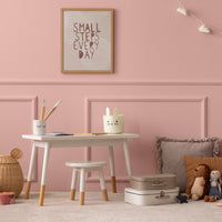 Children's bedroom in Bouquet, a dusky pink paint from Zhoosh.